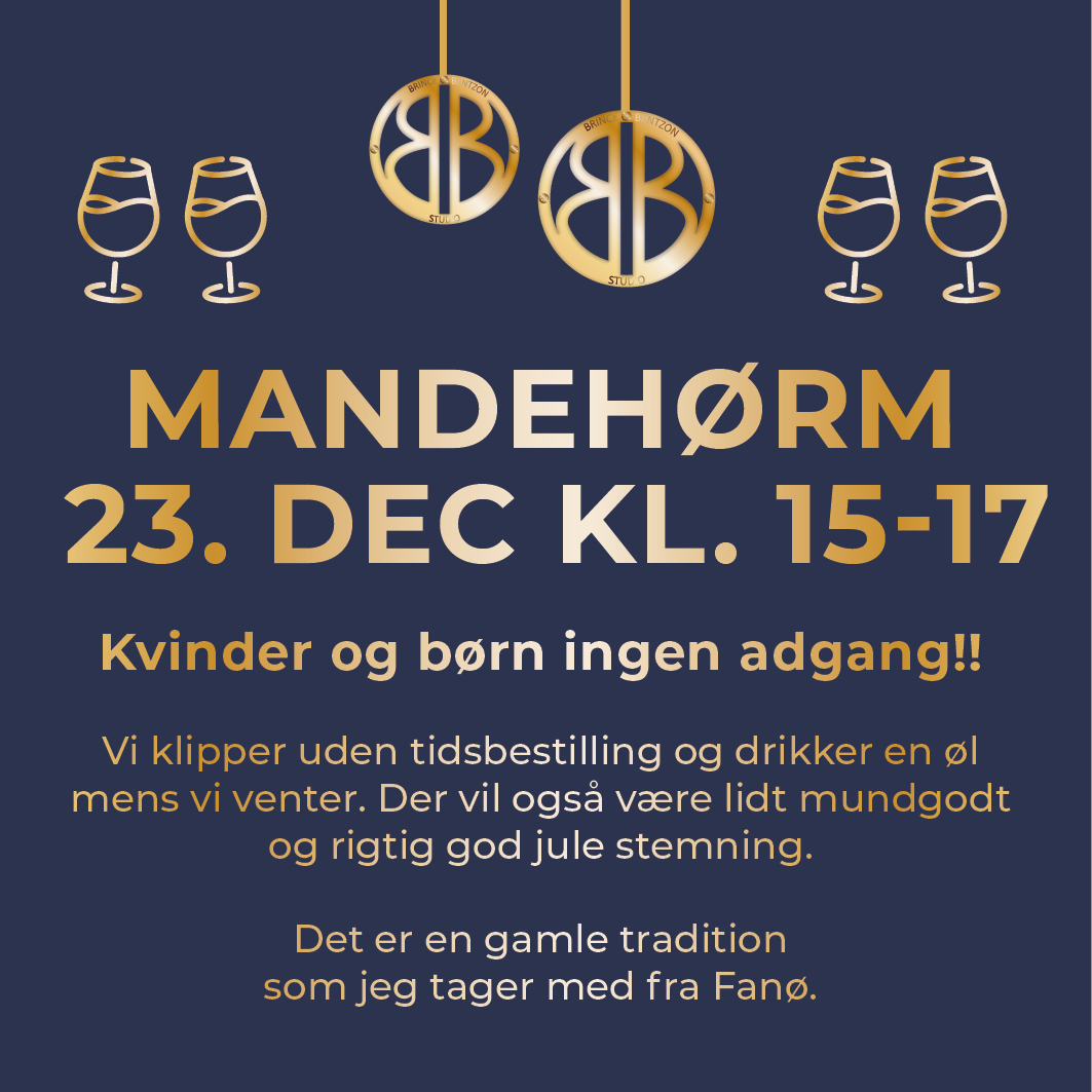 mandehørm Brinck Bentzon studio_frisør Middelfart ekstra åbent 20 december Brinck Bentzon studio_frisør Middelfart