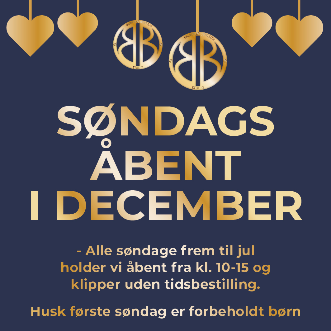 søndags åbent i december Brinck Bentzon studio_frisør Middelfart søndags åbent i december Brinck Bentzon studio_frisør Middelfart