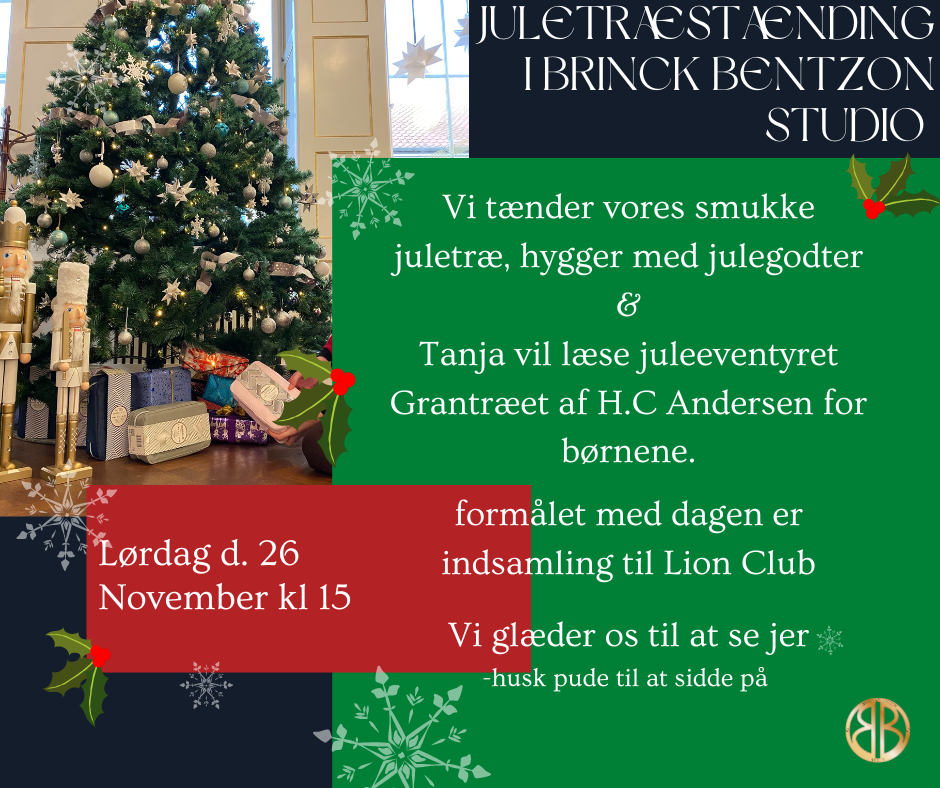 Juletræstænding 2022 (1) Kundeaften torsdag 5. maj frisør makeup galleri styling middelfart butik tøj